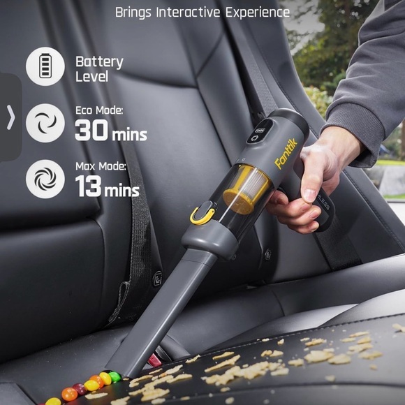 Fanttik Slim X100 Mix Cordless Vacuum Cleaner, 4 in 1 Handheld Air Duster, NIB - Picture 4 of 7